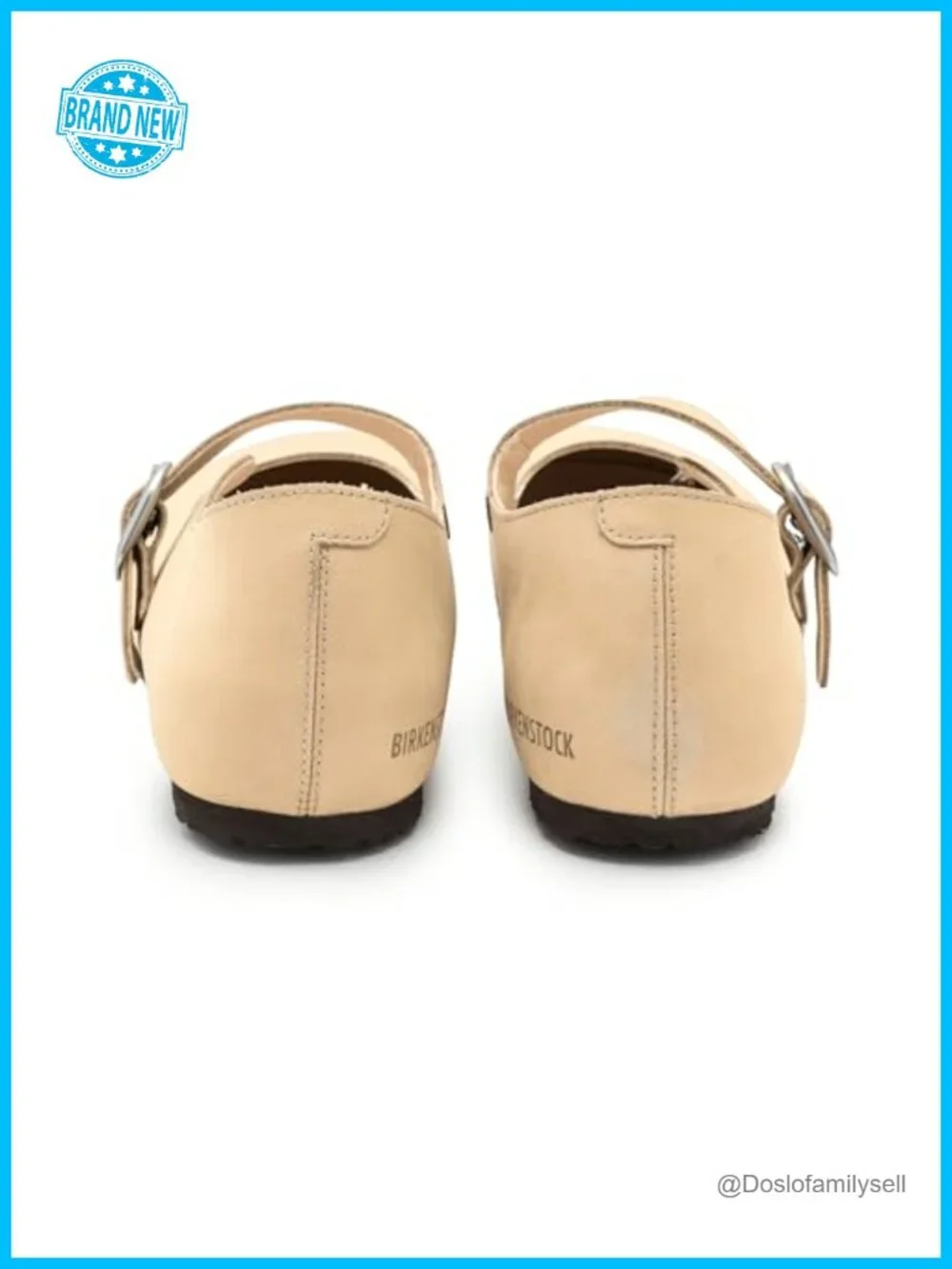 Birkenstock Santa Clarita Mary Jane Flats Leather Buckle Ankle Strap